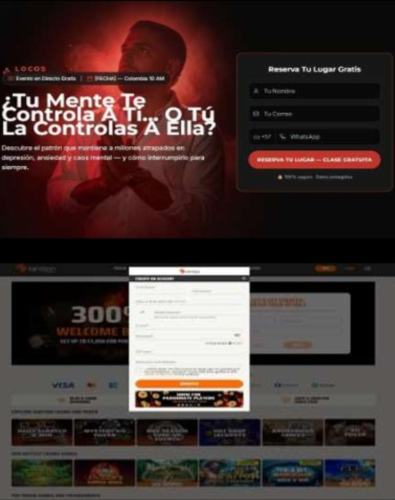 Landing page evento Locos — registro gratuito